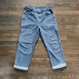 Bulwark Fire Resistant Men's Blue and Grey Stonewash Jeans 34-37U